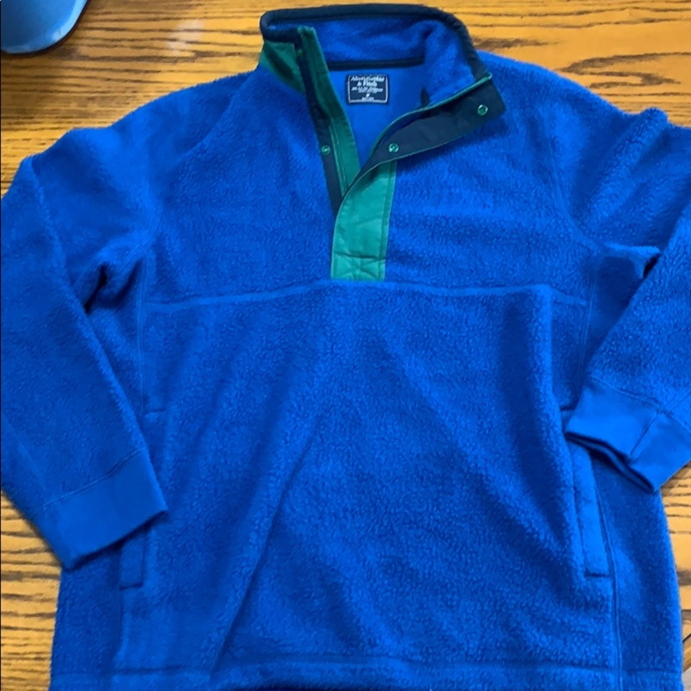 Quarter zip Abercrombie & Fitch Men’s medium blue